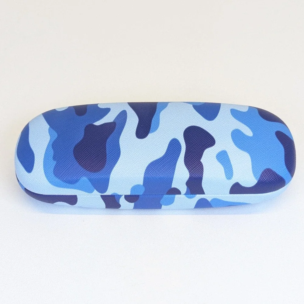 Jin Dou Ban Blue Camo Hard Shell Glasses Case